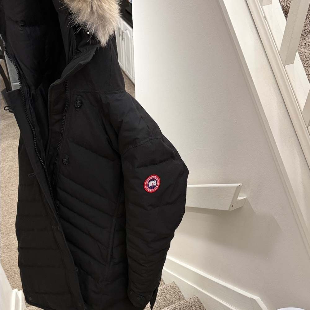 Canada Goose Black Jacket with Fur Hood parka